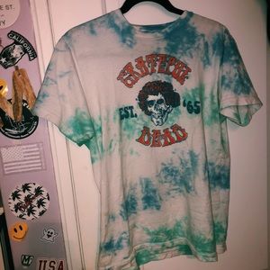 PacSun tie-dye band tee